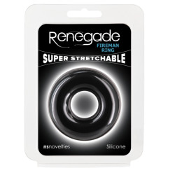 Renegade Cockring Stretch Fireman Noir
